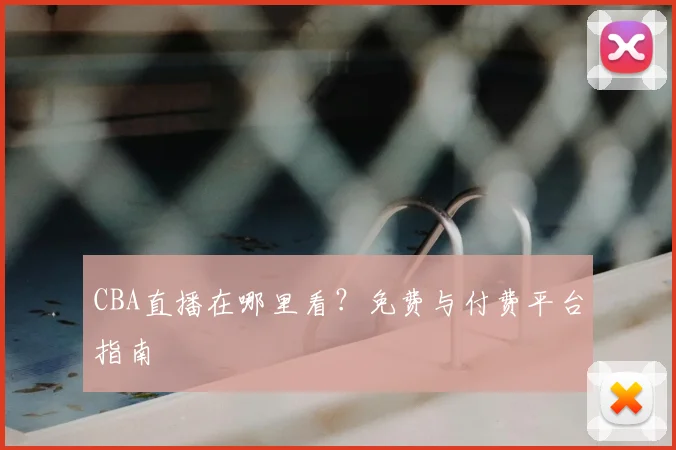 CBA直播在哪里看？免费与付费平台指南